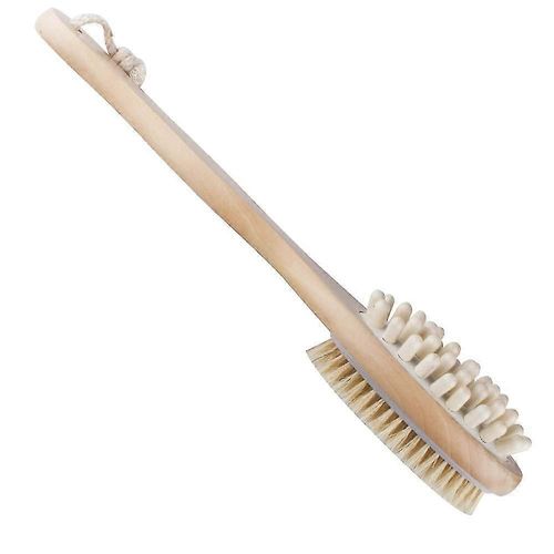 Brosse De Bain En Bois Pour Lave-Dos - Brosse De Bain À Double Massage 
