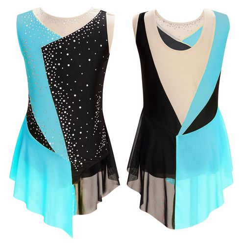 Robe De Phtaline Lyrique De Ballet Pour Filles,Justaucorps En Biscuits,Combinaison De Danse En Maille,Patinage Artistique Aqfigure