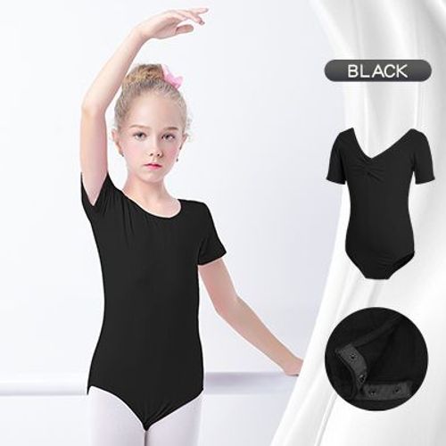 Justaucorps De Ballet À Manches Courtes Pour Filles,Costume De Batterie De Danse Pour Enfants,Robe De Ballet,Vêtements D'entraînement De Danse
