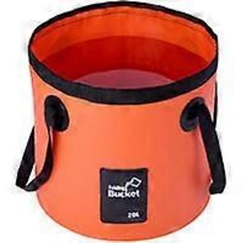 Seau Pliable 20l - Seau Pliable Portable Transporteur D¿Eau Baignoire De Lavage Pour Le Camping Randonnée Pêche Voyage Orange -Versailles