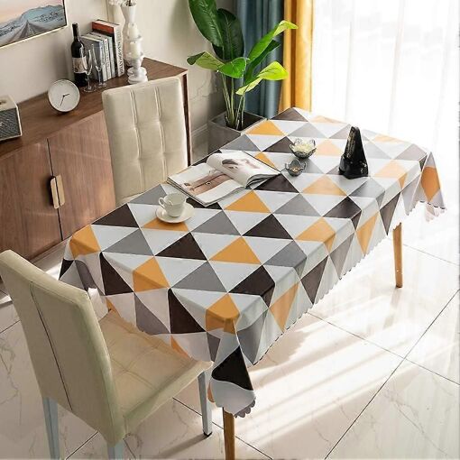 Nappes Nappe Rectangulaire En Pvc Lavable Nappe De Table Imperméabl...