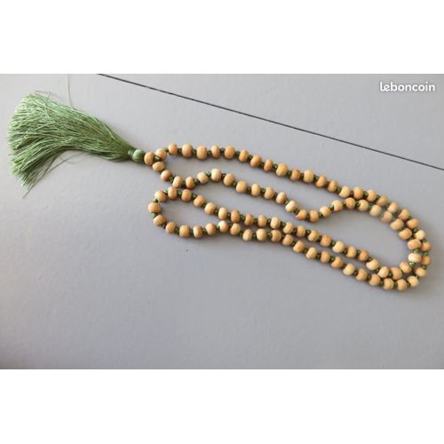 Collier La Balinaise Perles Bois Manguier/127