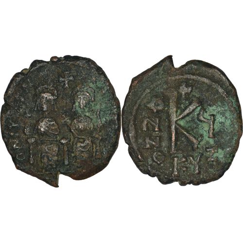 Byzance - Demi-Follis - Justin Ii Et Sophie - Cyzique - 571 Ad (An 6) - Bc-373 - 24-339