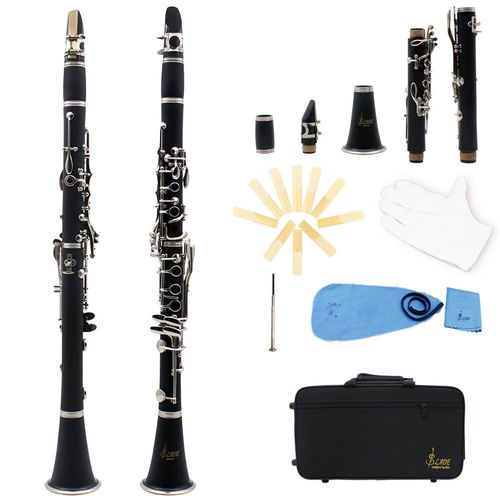 Slade-Clarinette Sib En Bois,17 Prédire,Bakélite,Calcul Professionnel,Vent,Avec Boîte,Roseau,Pièces Musicales - Type Black
