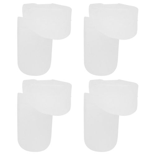 Coussretours De Pouce Rond Pour Clarinette,4 Pièces,Manche Long,Noir,4 Pièces,Instruments D'assistance En Silicone,Coussin De Doigt,Support De Hautbois En Gel De Pton - Type White