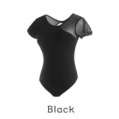Justaucorps De Danse En Coton Pour Adultes,Vêtement De Gymnastique,De Ballet,Pour Femmes Et Filles,Épissure En Maille Noire