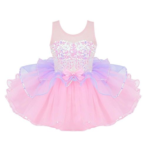 Robe Tutu De Ballet À Paillettes Pour Enfant Fille,Costume De Brevavec Nministériels D Papillon