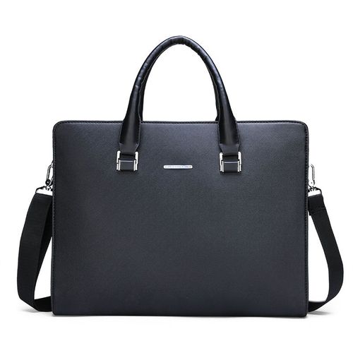 Bombes Case Bag for Men,Executive Designer,Laptop Leather Handbag,Initiated Business Male Messenger,Crossbody,Square Bag,Valise - Black