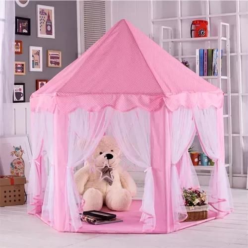 Kruzzel - Tente De Jeux "Château De Princesse Rose" - Dès 3 Ans