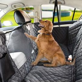 Protecteur universel de coffre de voiture pour chien, 2 grandes poches,  imperméable antidérapant, housse de coffre de 185 x 103 cm pour la plupart  des voitures, noir