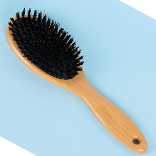 Brosse À Cheveux En Poils De Sanglier Pour Hommes Et Femmes Adaptée Aux Cheveux Fins À Normaux, Conditionne Naturellement Les Cheveux Améliore La Texture 