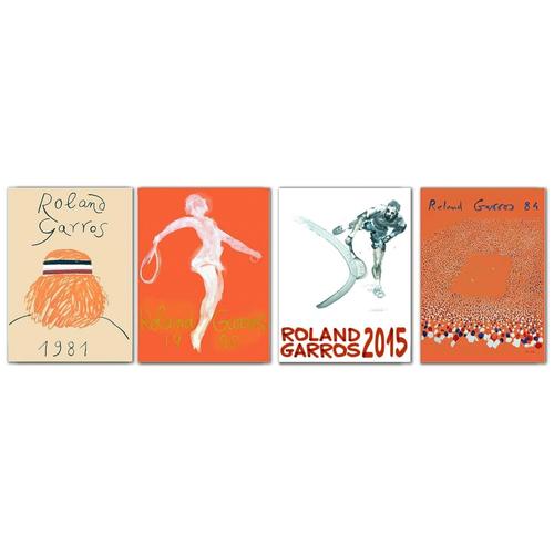 Affiche Roland Garros Format 33x95 Cm Sur Papier Mat Luxe 250 Gr 