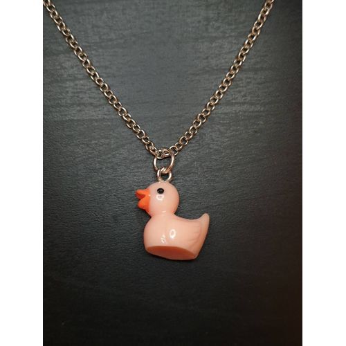 Collier Fantaisie "Canard" Rose