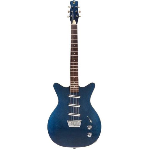Danelectro 59 Triple Divine Blue Metallic Guitare Électrique