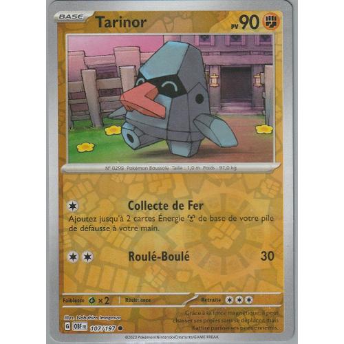 Carte Pokémon - Tarinor - 107/197 - Reverse - Ev3 Flammes Obsidiennes