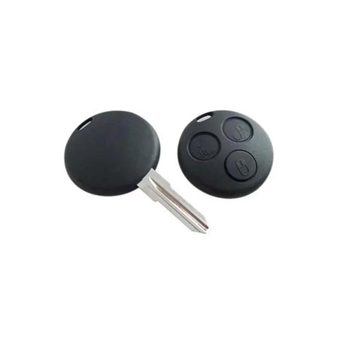 Coque Cle Adaptable Smart 3 Boutons Lame Crantee Fixe