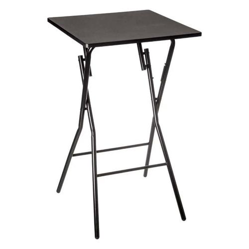 Table De Bar En Métal "Pliante" 102cm Noir