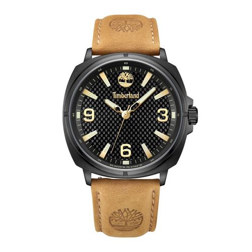 Montre Homme Timberland En Cuir Marron