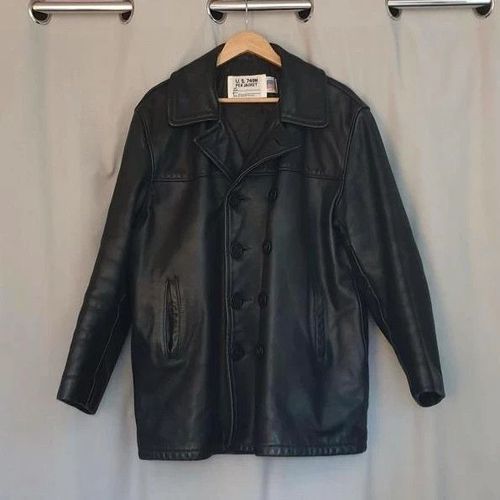 Veste En Cuire Schott 740n N.Y.C Pea Jacket