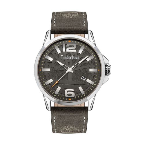 Montre Homme Timberland En Cuir Gris