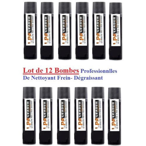 Lot De 12 Bombes De Nettoyant Frein Professionnel 500 Ml-Conception Européenne -