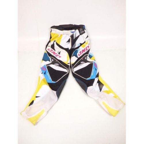 Pantalon Moto Cross Pour Enfant 12 Ans One Industries Taille 28 Jaune Bleu Blanc