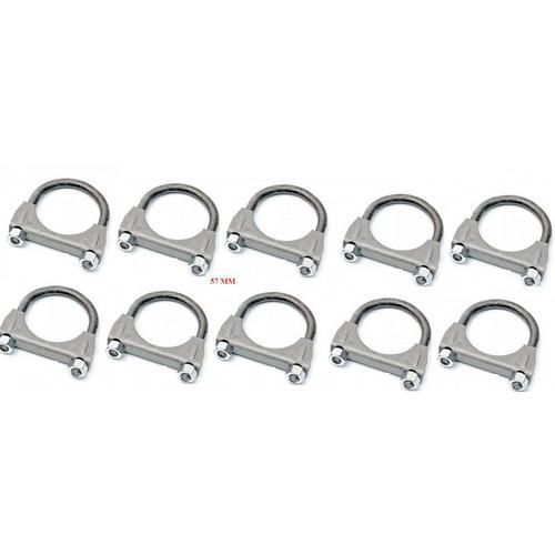 10 Colliers Pour Echappement 57 Mm -