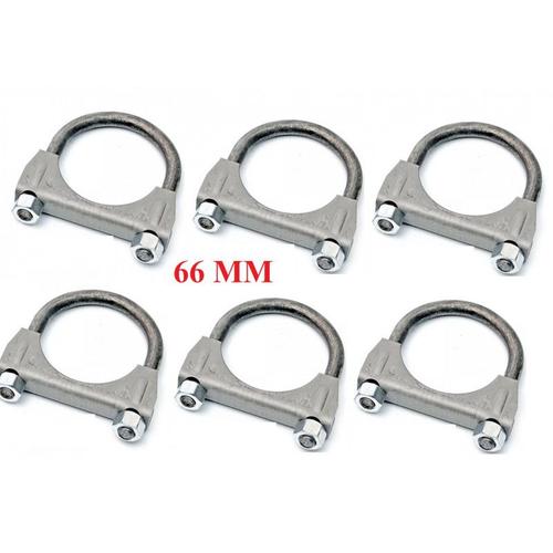 6 Colliers Pour Echappement 67 Mm -