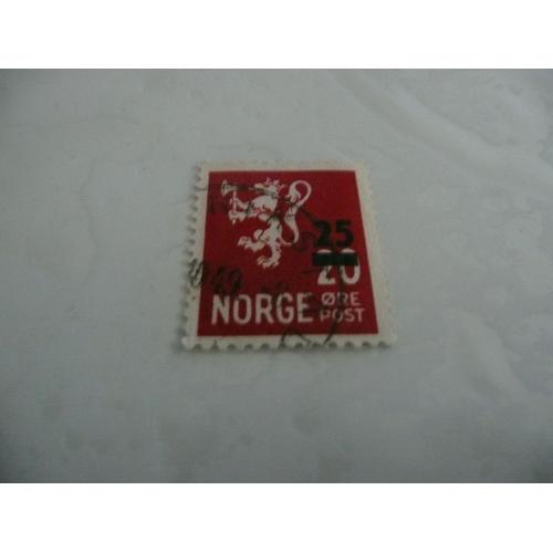 Timbre Norvège ,Année 1949