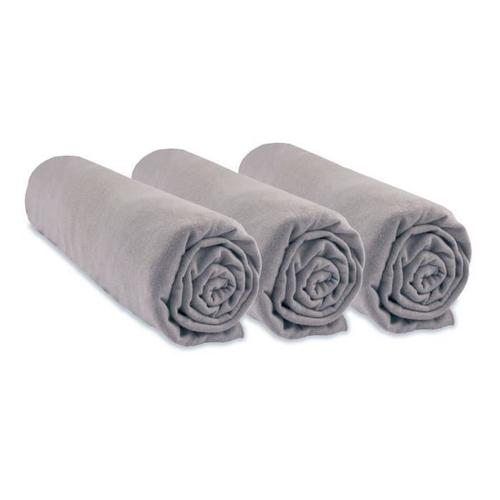 Lot De 3 Draps Housse Coton Bio Pour Couffin 32x72 - Coloris Noisette