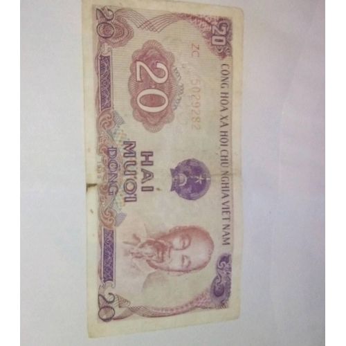 Billet 20 Dong Vietnam 1985