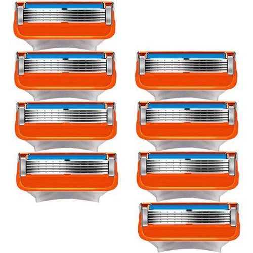 Lot De 8 Recharges De Lames De Rasoir Pour Gillette Fusion 5 