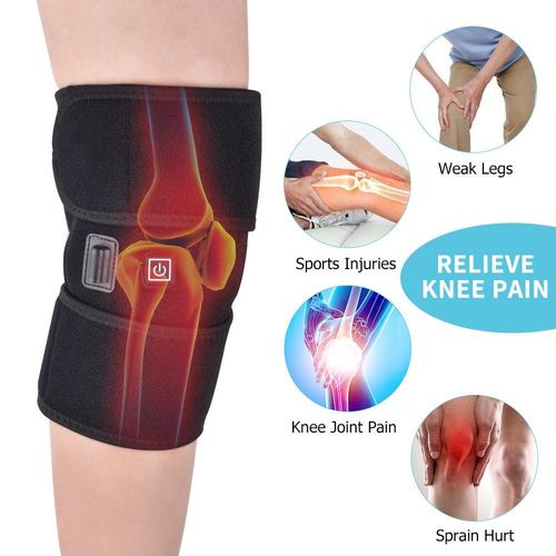 Genouillères Chauffantes Coussinets De Soutien Enveloppement De Thérapie Thermique Masseur