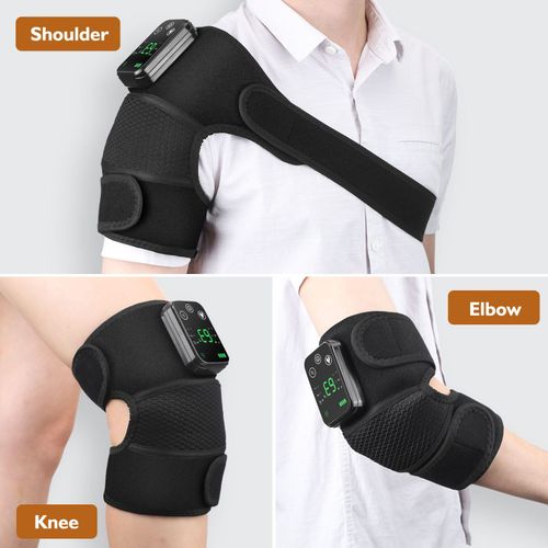 Genouillère Chauffante Avec Coussinet De Massage Vibrant Pour Les Genoux Et Les Jambes