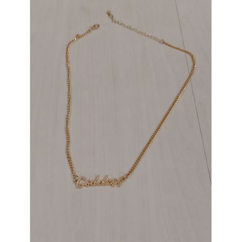 Collier Métal Doré,Pendentif Goddess,Taille 55cm