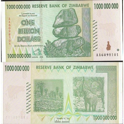 Zimbabwe Pick-No: 83 Neuf 2008 1.000.000.000 Dollars