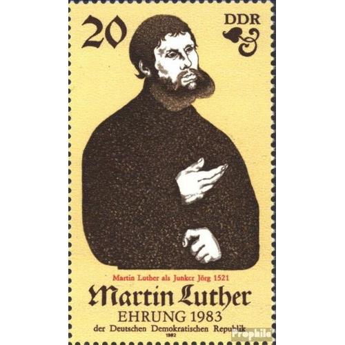Ddr 2755iv, C Au Lieu De E Dans Junker Oblitéré 1982 Martin Luther