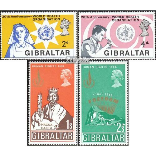 Gibraltar 215-216,217-218 (Édition Complète) Neuf 1968 Timbres Spéciaux