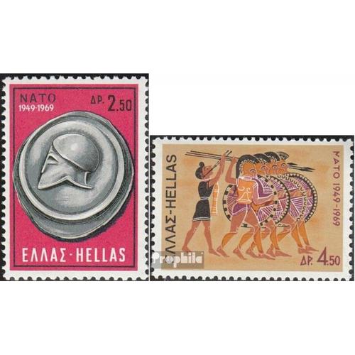 Grèce 1002-1003 (Édition Complète) Neuf 1969 Otan