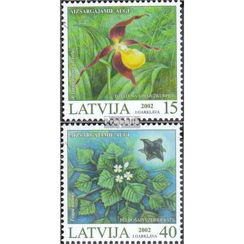 Lettonie 569-570 (Complète Edition) Neuf Avec Gomme Originale 2002 Plantes