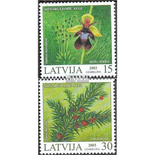 Lettonie 587a-588a (Complète Edition) Neuf Avec Gomme Originale 2003 Plantes