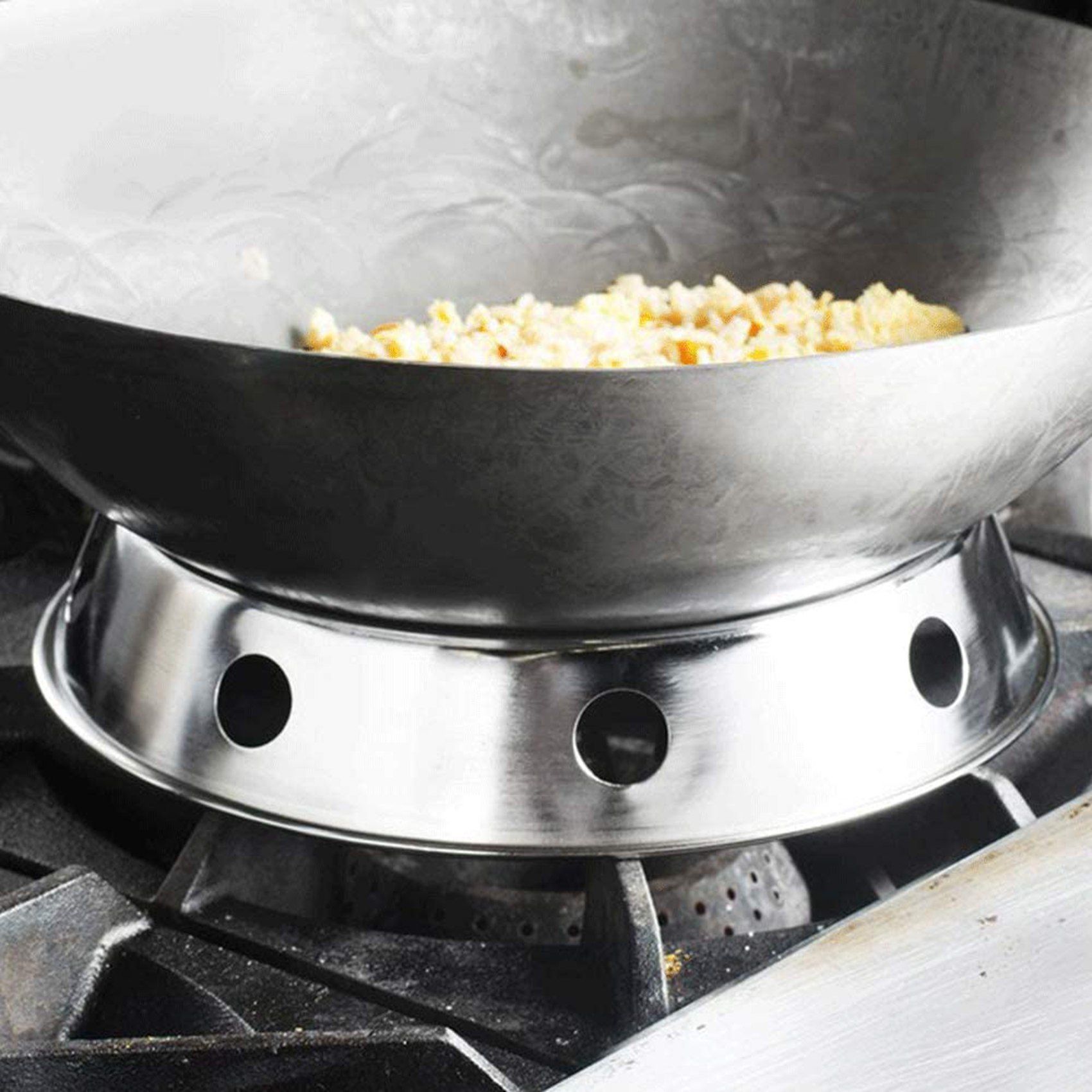 3x Support De Support De Casserole De Wok Universel Support ... - 4
