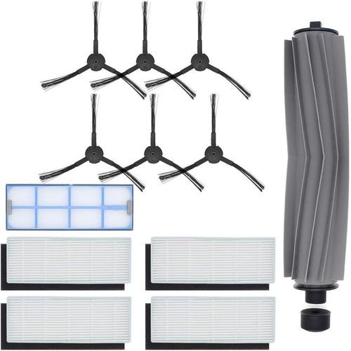 Kit d'accessoires pour pièces d'aspirateur Robot ILIFE A8 A6 X620 X623, Kit de Remplacement Compris 1 Brosse Principale, 6 brosses latérales, 4 filtres, 1 Filtre Primaire
