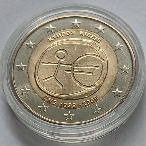 2 Euro Commémo Chypre 2009 Emu Ume Sup Spl Unc Chypre