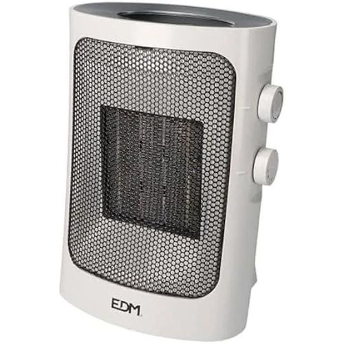 Chauffage vertical - EDM - 1000 1500 W - Gris - Multicolore - 25,5 x 19 x 14 cm
