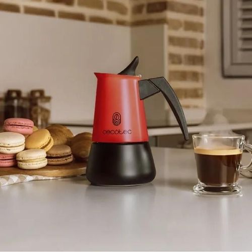 Cafetière Italienne - Piccolina - 200 Red - Acier Inoxydable - 2 Tasses - Rouge