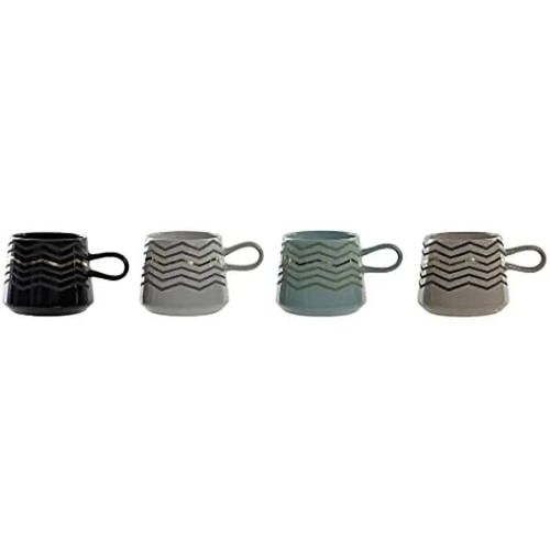 Tasse Mug - Dkd Home Decor - Standard - Grès - 400 Ml - Couleurs Variées