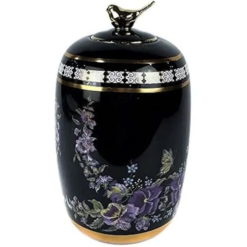 Vase - DKD Home Decor - Shabby Chic - Porcelaine - Noir - 14 x 14 x 24 cm