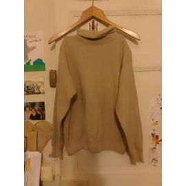 Pull Col Roulé Beige 40 L Benetton.