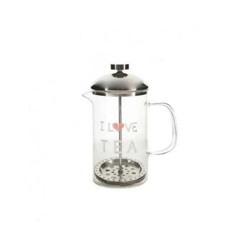Théière Dkd Home Decor Transparent Acier Inoxydable Argent Verre Borosilicaté (18 X 9.5 X 20.5 Cm) (1 L)